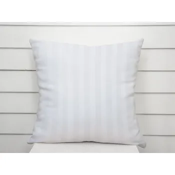 Povlak na dekorativní polštářek Damaškový povlak na polštář Atlas Gradl bílé proužky 22 mm DM-008 30 x 50 cm