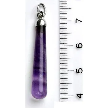 Přívěsek Stříbrný přívěsek přírodní ametyst - P41 (Stříbrný přívěsek s ametystem)