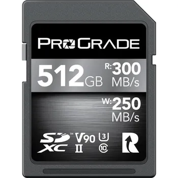 Paměťová karta ProGrade Digital SDXC UHS-II V90 512GB Cobalt