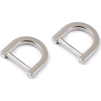 Polokroužek na kabelky šíře 15 mm, barva 1 nikl