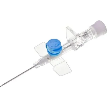 Injekční jehla Kanyla SURFLO-WP s portem a křídly 22G 0,9 x 25 mm, modrá, 50 ks