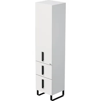 Koupelnový nábytek Forty - skříňka vysoká levá 172x40 cm, 1 dveře, 2 zásuvky, nožičky FORTY SV 40 2Z 1D L N