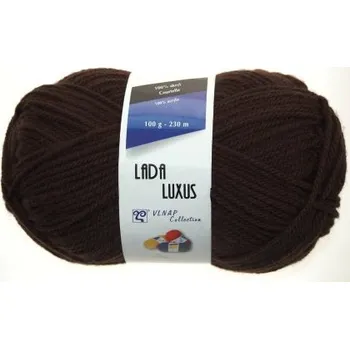 Příze Vlnap Lada Luxus tmavě hnědá 51191