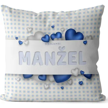 Dekorativní polštářek Polštář 40 x 40 cm - Nejlepší manžel