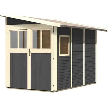 Zahradní domek LANIT PLAST Dřevěný domek KARIBU WANDLITZ 3 (73073) terragrau LG3090