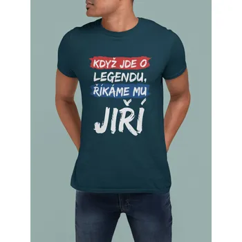 Pánske tričko Jiří Barva: Petrolejová modrá, Velikost: S