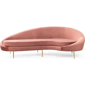 Pohovka Hanah Home Třímístná pohovka ESES s opěradlem vpravo růžová 560ARE1351