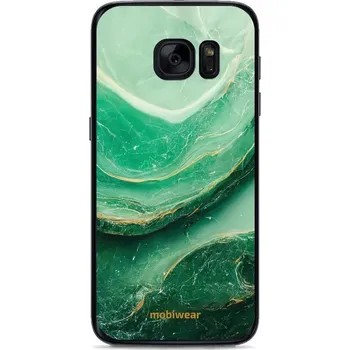 Pouzdro na mobilní telefon Lesklý kryt Mobiwear Glossy - Samsung Galaxy S7 - G023G - Zelený mramor (Prémiové lesklé pouzdro, obal, kryt Mobiwear Glossy na mobil Samsung Galaxy S7 - G023G - Zelený mramor, materiál Plast + TPU silikon - krytí po všech stranách, neošoupatelný potisk,)