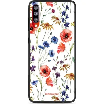 Pouzdro na mobilní telefon Lesklý kryt Mobiwear Glossy - Samsung Galaxy A70 - G032G - Luční kvítí (Prémiové lesklé pouzdro, obal, kryt Mobiwear Glossy na mobil Samsung Galaxy A70 - G032G - Luční kvítí, materiál Plast + TPU silikon - krytí po všech stranách, neošoupatelný potisk,)