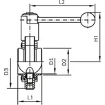 Klapka AWH-1.4301-Silikon-S/S: DN 15