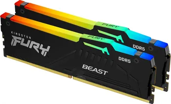 Operační paměť Kingston Fury Beast 64 GB (2x 32 GB) DDR5 6000 MHz (KF560C36BBEAK2-64)