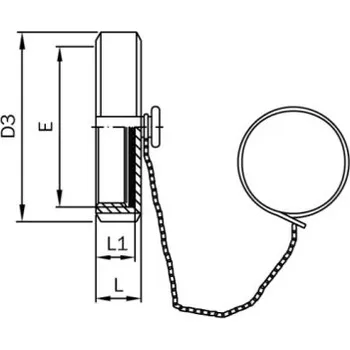 Vodovodní potrubí Matice zaslepovací-DIN 11851-leštěná-1.4301: DN 32