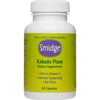 Smidge Kakadu Plum, Přírodní vitamín C, 37,5 mg, 60 rostlinných kapslí