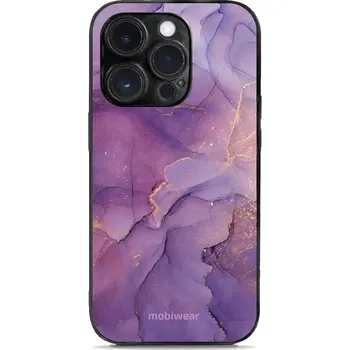 Pouzdro na mobilní telefon Lesklý kryt Mobiwear Glossy - Apple iPhone 14 Pro - G050G - Fialový mramor (Prémiové lesklé pouzdro, obal, kryt Mobiwear Glossy na mobil Apple iPhone 14 Pro - G050G - Fialový mramor, materiál Plast + TPU silikon - krytí po všech stranách, neošoupatelný)