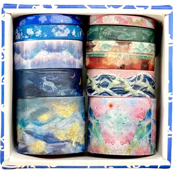 Lepicí páska AKN Sada 10 ks washi pásek - Zahrada císařů