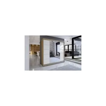 Šatní skříň FALCO Skříň Talin V dub sonoma/bílá