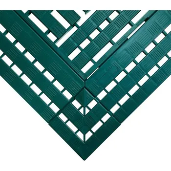 Rohožka Zelená protiskluzová průmyslová rohož WORK-DECK - délka 60 cm, šířka 120 cm, výška 2,5 cm