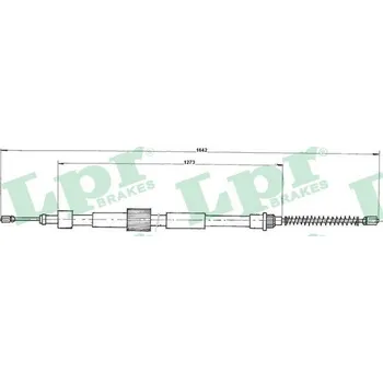 Lanko parkovací brzdy Tažné lanko, parkovací brzda, , 4745K9, 9628847380, LPR, C0978B