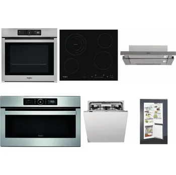 Set domácích spotřebičů WHIRLPOOL AKZ9 9480 IX + WHIRLPOOL AKT 8900 BA + WHIRLPOOL AKR 5390/1 IX + WHIRLPOOL ABSOLUTE AMW 730 IX + WHIRLPOOL WIO 3O540 PELG + WHIRLPOOL ART 65031