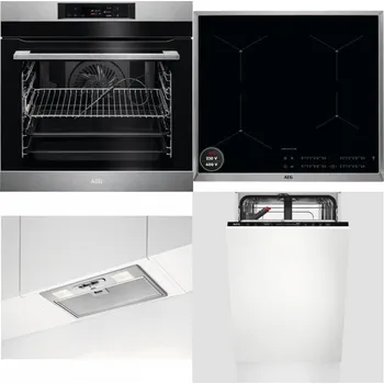 Set domácích spotřebičů AEG BPK742380M + AEG Mastery SenseBoil IAE64413XB + AEG DGB3523S + AEG Mastery GlassCare FSE73407P