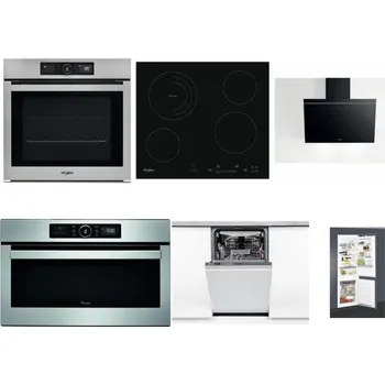 Set domácích spotřebičů WHIRLPOOL AKZ9 9480 IX + WHIRLPOOL AKT 8900 BA + WHIRLPOOL AKR 62F LT K + WHIRLPOOL ABSOLUTE AMW 730 IX + WHIRLPOOL WSIO 3O34 PFE X + WHIRLPOOL ART 65031