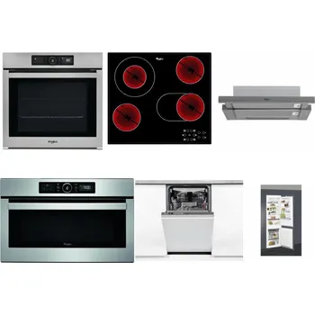 Set domácích spotřebičů WHIRLPOOL AKZ9 9480 IX + WHIRLPOOL AKT 8190/BA + WHIRLPOOL AKR 749/1 IX + WHIRLPOOL ABSOLUTE AMW 730 IX + WHIRLPOOL WSIO 3O34 PFE X + WHIRLPOOL ART 66112