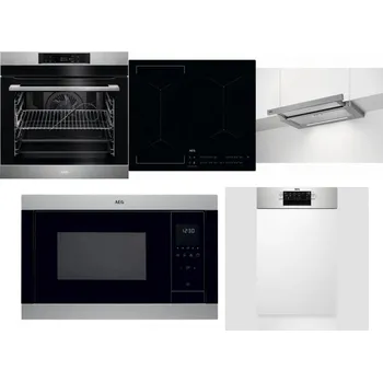 Set domácích spotřebičů AEG BPK742380M + AEG Mastery Bridge IKE64441IB + AEG DPE5660M + AEG Mastery MSB2547D-M + AEG Mastery MaxiFlex FEE73517PM