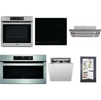 Set domácích spotřebičů WHIRLPOOL AKZ9 9480 IX + WHIRLPOOL WL B8160 NE + WHIRLPOOL AKR 5390/1 IX + WHIRLPOOL ABSOLUTE AMW 730 IX + WHIRLPOOL WIC 3C33 PFE + WHIRLPOOL ART 65031