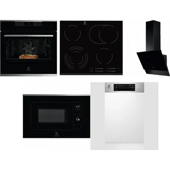 Set domácích spotřebičů ELECTROLUX KOEBP39X + ELECTROLUX EHF6547FXK + ELECTROLUX LFV616K + ELECTROLUX LMS2203EMX + ELECTROLUX EEM43300IX