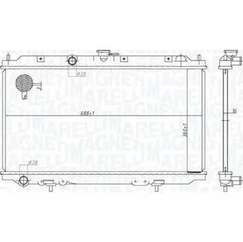 Chladič motoru Chladič, chlazení motoru MAGNETI MARELLI 350213176200