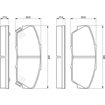 Brzdový systém Sada brzdových destiček, kotoučová brzda, , BOSCH, 0 986 461 125