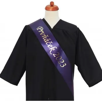 Party dekorace Šerpa pro předškoláky purpurová - saténová