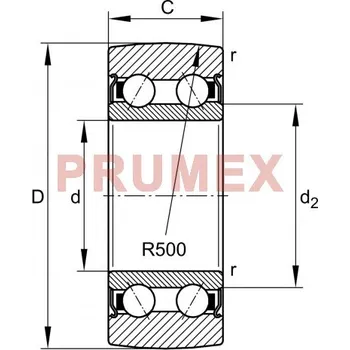 INA LR 5306-2HRS-TVH-XL ložisková kladka