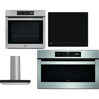Set domácích spotřebičů WHIRLPOOL AKZ9 9480 IX + WHIRLPOOL WL S7260 NE + WHIRLPOOL WHBS 62F LT K + WHIRLPOOL ABSOLUTE AMW 730 IX