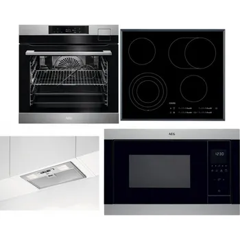 Set domácích spotřebičů AEG BSK792380M + AEG Mastery DirectTouch HK654070FB + AEG DGB3523S + AEG Mastery MSB2547D-M