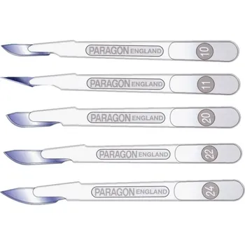 Pracovní nůž Skalpel jednorázový, sterilní, s plastovou rukojetí, Typ čepele: 20, Balení [ks]: 10