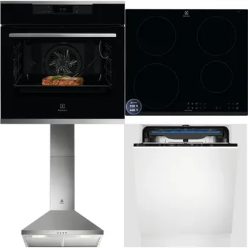Set domácích spotřebičů ELECTROLUX KOEBP39X + ELECTROLUX LIR60433B + ELECTROLUX LFC316X + ELECTROLUX EES48200L