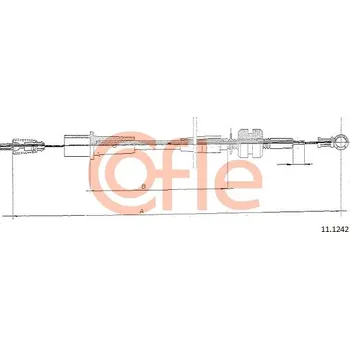 Lanko parkovací brzdy Lanko plynu, , 847051, 90353534, COFLE, 11.1242