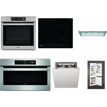 Set domácích spotřebičů WHIRLPOOL AKZ9 9480 IX + WHIRLPOOL WL B8160 NE + WHIRLPOOL AKR 650/1 IX + WHIRLPOOL ABSOLUTE AMW 730 IX + WHIRLPOOL WIC 3C33 PFE + WHIRLPOOL ART 65031