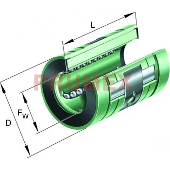 INA KNO 50 lineární kuličkové ložisko