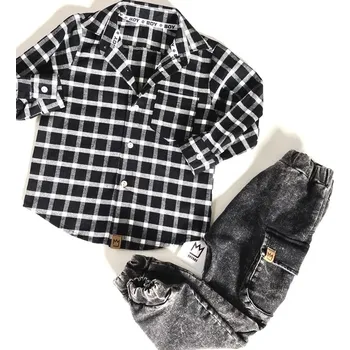 Chlapecké kalhoty Teplákové kalhoty Mimi 22112 modré, šedé barva: šedá, Rozměr: 122