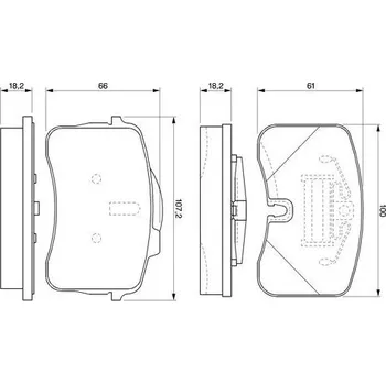 Brzdová destička Sada brzdových destiček, kotoučová brzda, , BOSCH, 0 986 424 191