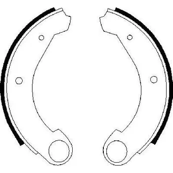 Brzdová čelist Sada brzdových čelistí, , BOSCH, 0 986 487 322