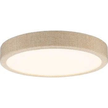 Paulmann Cosara, textilní stropní svítidlo s korónou, 15W LED 3000K, průměr 30cm, béžová, IP44