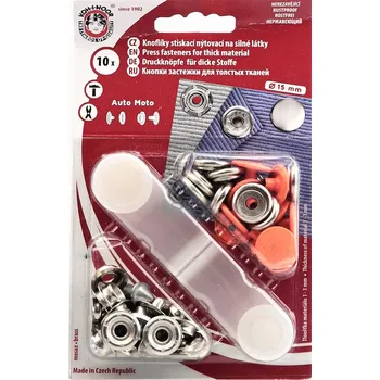 Nýt Kohinoor Druky kovové 15 mm, neonově oranžové