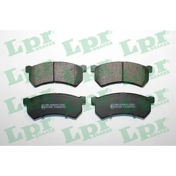 Brzdová destička Sada brzdových destiček, kotoučová brzda, , LPR, 05P2186