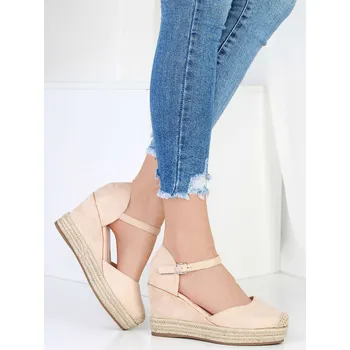 Dámské sandále BALADA Semišové sandály na klínku A02-14BE Velikost: 40