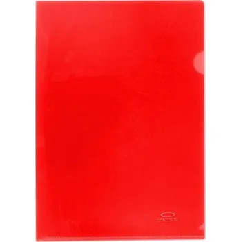 Concorde - obal zakládací A4 L lesklý PP 180 mikronů, červený, 10 ks