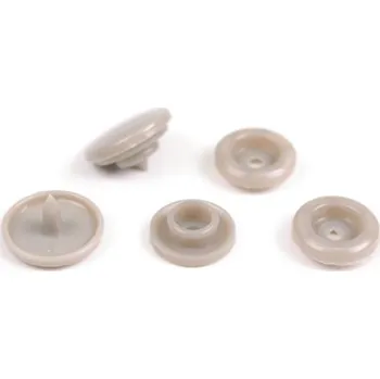 Patentky 10 mm světle šedá - balení 20 ks