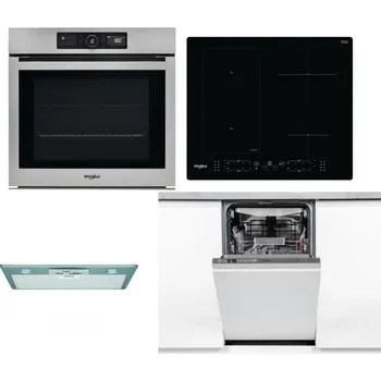 Set domácích spotřebičů WHIRLPOOL AKZ9 9480 IX + WHIRLPOOL WL B8160 NE + WHIRLPOOL AKR 650/1 IX + WHIRLPOOL WSIO 3O34 PFE X